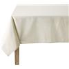Coucke-Tovaglia Rettangolare in Cotone, Tinta Unita, Colore: Panna, 160 x 240 cm