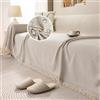 JIcloun Bianco Telo Copridivano Grande, Coperta Divano Angolare 2-5 Posti Multiuso Morbida, Ideale come Telo Arredo, Salvadivano, Copriletto o Foulard 180 x 130 cm
