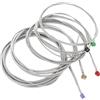 Agatige Corde per basso elettrico, 5 pezzi di corde per basso colorate con estremità a sfera G D A E B 5 note di ricambio per corde in metallo per basso elettrico
