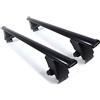 Farad- Barre portatutto IRON 2 in acciaio compatibile con TOYOTA AYGO 5 porte anno 2005-2013 senza corrimano