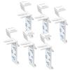 Ancable Supporto a morsetto per tenda a rullo Klemmfix, set di 6 pezzi di ricambio accessori per tenda a doppio rullo senza fori, supporto a morsetto per PVC, finestre in legno, ante di porte