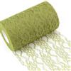 Chstarina 15cm x 25 m Runner da Tavola in Pizzo, Runner da Tavola Verde in Rotolo, Lace Runner, Runner Tavola Decorativo per Natale, Compleanni, Feste, Battesimi, Celebrazioni, Matrimoni, Banchetto