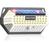 FASFUTURE Faretto LED da Esterno Solare【148 LED】 3 Modalità, Luce Solare Led Esterno con Sensore di Movimento, Luci Lampada Solare da Esterno, IP65 Impermeabile Luce Solare Giardino (【1 Pezzo】)