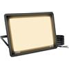 Blivrig 200W Faro LED da esterno Bianco Caldo 3000K, 20000LM Faretto LED Parete, IP66 Impermeabile Fari LED per Casa Cortile Giardino Palestra