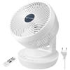 MYCARBON Ventilatore da Tavolo Turbo 1800m³/h Ventilatore Silenzioso 30dB 4 velocità Eco Oscillante 90° Timer 12h con Telecomando