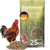 Eggersmann Körnerpick Mangime per polli da 25 kg - mix di farina origano - farina per ovaiole con il potere naturale dell'origano - farina per ovaiole premium per polli, oche e anatre