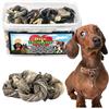 Bite & Delight 150g Donut di Pelle di Merluzzo Essiccata per Cani - Snack Naturale al Gusto Intenso - Anello di Pesce Secco per Cani - Trattamento Sano e Delizioso per Cani di Tutte le Taglie