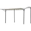 Easycomfort Gazebo Pergola da Giardino con Copertura in Tessuto Anti UV e Acciaio, 3x2.5m, Beige