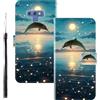 WUACYEAMING Custodia Compatibile con Samsung Galaxy Note9,con Slot Carte PU Pelle Portafoglio Libro Case Antiurto Bumper Motivo Magnetica Flip Protettiva Resistente delfino