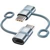 YEONPHOM Adattatore da Lightning a USB C 2Pezzi, Adattatore Lightning Femmina a USBC Maschio, Adattatore iPhone a USB C per iPhone 16 15/Pro Max/Plus, Samsung S24/S23, iPad Pro/Air, Macbook,non per Audio/OTG