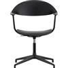Vitra - Poltrona girevole Mynt - Nero - Polipropilene riciclato - Designer Erwan Bouroullec