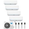 Midea CLIMATIZZATORE MIDEA QUADRI SPLIT EVOLUTION 9+9+9+18 BTU CON GAS R32 WI-FI INTEGRATO A++ M4O-36FN8-Q