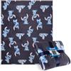 Disney Coperta Pile - Plaid Divano 150x130cm - Coperta Letto Singolo Flanella Coperte Calde e Morbide Baby Yoda Spiderman Stitch Gadget Regalo (Blu Stitch)
