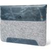 MegaGear Custodia in Vera Pelle Compatibile con MacBook Pro 14 e MacBook Air 13-13.6 (M5-M1, 2020-2026) - Blu scuro