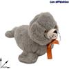 PELUCHE FOCA OCCHIONI SOFFICIONA GRIGIO 28 CM