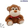 PELUCHE GORILLA OCCHIONI GRANDI INNAMORATO MARRONE CHIARO 26 CM
