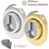 Mottura Defender magnetico a molla 12-22 mm DF37P 5 chiavi inestraibili Cromo satinato