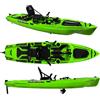 Big Mama Kayak Kayak a pedali Triken 380 REV colore SNAKE GREEN - Canoa Monoposto Fishing 4 portacanne, 2 gavoni, timone, sistema a pedali, sedile rialzato - Big Mama Kayak