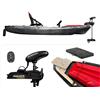 Big Mama Kayak a pedali Triken 330 con Pulpito Inox + Piastra sgancio rapido + motore POWERDRIVE MINN KOTA 45lb, GPS Spotlock