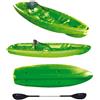 Big Mama Kayak canoa monoposto GIL 2.0 Big Mama START - kayak da 254 cm + seggiolino + pagaia - verde