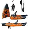 Big Mama Kayak Kayak a pedali divisibile in 2 con pinne Big Mama Start s300 colore orange