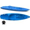 Big Mama Kayak Canoa monoposto Skippy 2.0 Big Mama Kayak - Kayak 305 cm con 1 posto adulto + 1 posto bambino + seggiolino (PACK 2) - azzurro