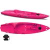 Big Mama Kayak Canoa 1 posto singolo Skippy 2.0 Expedition Big Mama Kayak - Kayak 305 cm con 1 posto adulto + 1 posto bambino + seggiolino (PACK 2) - rosa