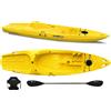 Big Mama Kayak Canoa monoposto Skippy 2.0 Expedition Big Mama Kayak- Kayak 305 cm con 1 posto adulto + 1 bambino + pagaia + seggiolino (FULL PACK) - giallo