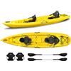 Big Mama Kayak Kayak due posti Mojito Big Mama Kayak - canoa 380 cm - 2 posti adulto + 1 posto bambino + 2 gavoni + 2 ruote integrate + 2 pagaie + 2 seggiolini - giallo