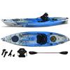 Big Mama Kayak Canoa 1 posto singolo acquaprima fishing limited edition Big Mama Kayak, monoposto 310 cm + 3 portacanne + 2 gavone + 1 pagaia + 1 seggiolino (full pack) - snake blu