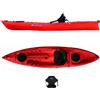 Big Mama Kayak Canoa 1 posto acquaprima Big Mama Kayak - kayak da 310 cm + 2 gavone + 1 seggiolino (pack 2) - rosso