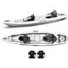 Big Mama Kayak Canoa due posti Mojito Big Mama Kayak - 380 cm - 2 posti adulto + 1 posto bambino + 2 gavoni + 2 ruote integrate + 2 seggiolini- bianco