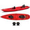 Big Mama Kayak Canoa due posti Mojito Big Mama Kayak - 380 cm - 2 posti adulto + 1 posto bambino + 2 gavoni + 2 ruote integrate + 2 seggiolini - rosso