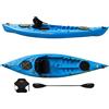 Big Mama Kayak Kayak posto singolo Privat 2.0 Big Mama Kayak canoa monoposto 295 cm + 2 gavoni + 1 pagaia+ 1 seggiolino (FULL PACK) - azzurro