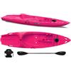 Big Mama Kayak Canoa monoposto Skippy 2.0 Expedition Big Mama Kayal - Kayak 305 cm con 1 posto adulto + 1 bambino + pagaia + seggiolino (FULL PACK) - ROSA