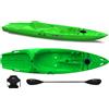 Big Mama Kayak Canoa monoposto Skippy 2.0 Expedition Big Mama Kayal - Kayak 305 cm con 1 posto adulto + 1 bambino + pagaia + seggiolino (FULL PACK) - VERDE
