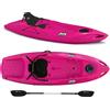 Big Mama Kayak Kayak posto singolo Jolly 2.0 Big Mama Kayak canoa 260 cm + 1 gavone + 1 pagaia + seggiolino (FULL PACK) Made in Italy - ROSA