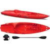Big Mama Kayak Canoa 1 posto singolo Skippy 2.0 Big mama kayak - Kayak 305 cm con 1 posto adulto + 1 posto bambino + pagaia + seggiolino (FULL PACK) - ROSSO