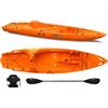 Big Mama Kayak Canoa 1 posto singolo Skippy 2.0 Big mama kayak - Kayak 305 cm con 1 posto adulto + 1 posto bambino + pagaia + seggiolino (FULL PACK) - ARANCIONE