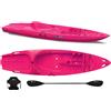 Big Mama Kayak Canoa 1 posto singolo Skippy 2.0 Big mama kayak - Kayak 305 cm con 1 posto adulto + 1 posto bambino + pagaia + seggiolino (FULL PACK) - ROSA
