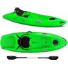 Big Mama Kayak Canoa monoposto Jolly 2.0 Big Mama Kayak 260 cm + 1 gavone + 1 pagaia + seggiolino (FULL PACK) Made in Italy - VERDE
