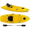 Big Mama Kayak Canoa monoposto Jolly 2.0 Big Mama Kayak 260 cm + 1 gavone + 1 pagaia + seggiolino (FULL PACK) Made in Italy - GIALLO