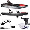 Big Mama Kayak a pedali triken 330 - canoa monoposto fishing + motore elettrico bixpy k1 outboard kit con batteria pp-378 wh v4 + adattatore hoodoo pedal drive