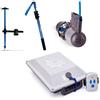 Bixpy Motore elettrico per kayak Bixpy K1 Outboard Kit con batteria PP-378 Wh v4 + Adattatore Bixpy Railblaza Universal Hexx + Add Pole Steering con maniglia telescopica