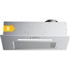 CIARRA CBCS5913D Cappa aspirante da incasso, larghezza 52 cm, 300 m³/h, cappa da incasso in acciaio inox, 3 livelli di potenza
