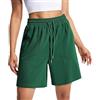 EBANKU Pantaloncini da Donna Casual Estivi da Corsa da Salotto Comodi a Vita Alta Sportivi con Tasche
