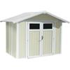 Grosfillex Casetta da giardino in pvc grosfillex utility 5 grigio-verde e bianco 295x261x236 cm - cod. 22805138