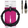 GEWA Collegamento audio simmetrico Pro Line 6 m, nero, spina REAN, 1x jack stereo 6,3 mm - 1x XLR (f), 190719
