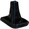 Aerzetix: Cuffia leva cambio in pelle sintetica nero e blu
