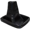 Aerzetix: Cuffia leva cambio in pelle sintetica nero con cuciture blu